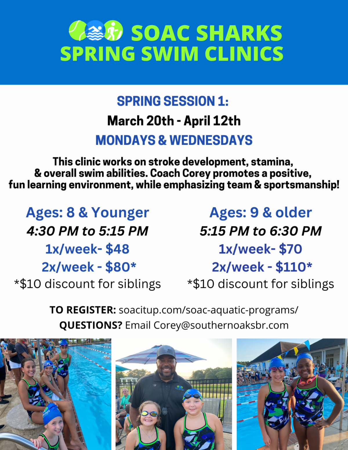 SOAC YOUTH AQUATIC PROGRAMMING SOAC